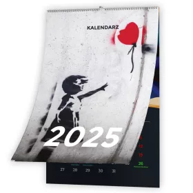   STENSKI KOLEDAR ZA LETO 2025, 13 STRANSKI, A4, UMETNIŠKI, NAKUPNE NEDELJE