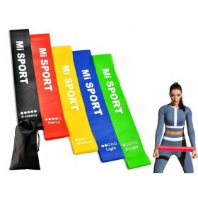   HIT Profesionalni Set Elastičnih Trakov za Vadbo v Telovadnici 5 Kosov