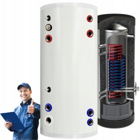 Zalogovnik za toplo vodo iz nerjavečega jekla 400L