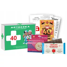   Smešno darilo za žensko za 40. rojstni dan kompletni set za nujne primere