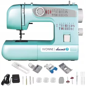    Domači šivalni stroj, mehanski, močan, Łucznik Ivonne, turkizna +