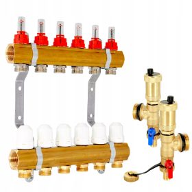   RAZDELNIK ZA TALNO OGREVANJE 6 KROGOV Z AVTOMATSKIM ODZRAČNIKOM