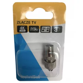 TECHNISAT TV antenski vtič MOŠKI KOVINSKI TV PRIKLJUČEK