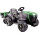 TRAKTOR Z AKUMULATORJEM 12V 2x45W PRIKOLICA DALJINSKO ZELEN