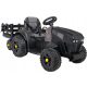 Električni traktor s prikolico 12V 2x45W ČRN z daljinskim upravljalnikom