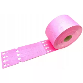    Etikete TYVEK z zanko za odtrganje - 2,5 x 25 cm | 1500 kosov - roza