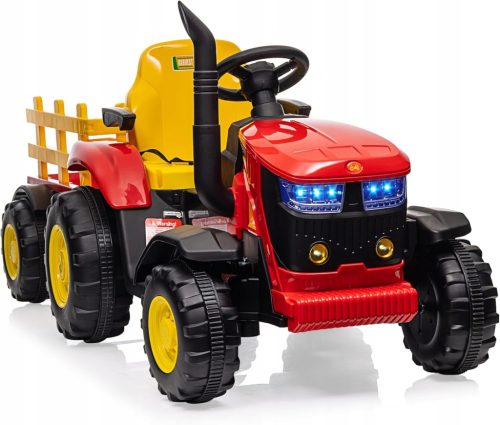 Električni otroški traktor s prikolico in 6 kolesi