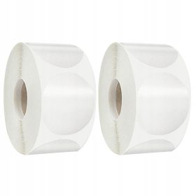 2 zvitka prozornih okroglih nalepk