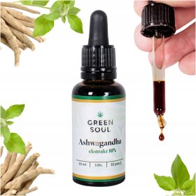   Ashwagandha Green Soul: Močan ekstrakt z 10% vitanolidi, 30 ml