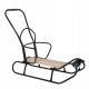 Gusio Premium Slovenian Metal Sleds with Push Handle and Backrest