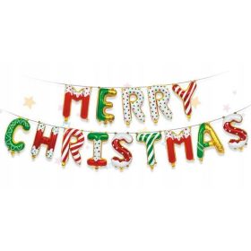 Božična girlanda iz balonov "Veseli Božič"