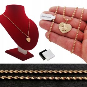    NAKIT IZ KIRURŠKEGA JEKLA GOLD SCAPE OGRLICA, 18K POZLAČENO