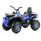  Štirikolesnik z baterijo 4x45 W EVA usnjeni daljinski upravljalnik QUAD-LX-1-BLUE