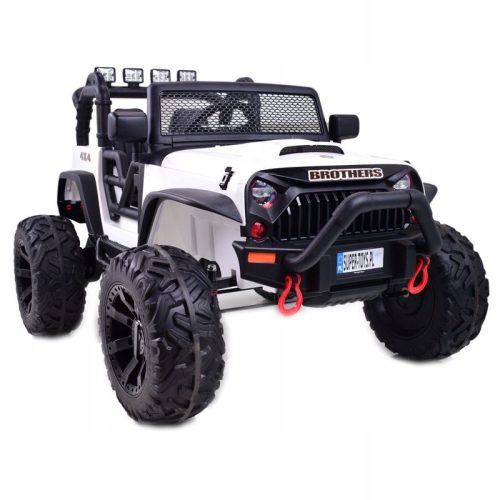 Jeep Brothers Električni Avto za Otroke z Akumulatorjem, Servo Volan, Mehka Platišča