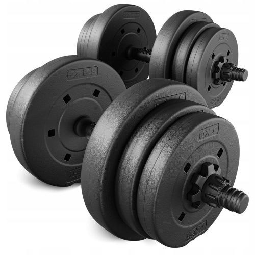 Hantle za vadbo 20 kg, komplet uteži za telovadnico 2x10 kg