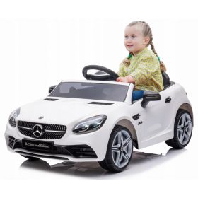   Avto na akumulator Mercedes Benz SLC300 Cabrio, otroški avtomobil s daljinskim upravljalnikom, bel