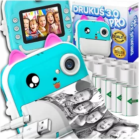   Kompaktni termični tiskalnik DRUKUŚ 3.0 PRO za fotografije + 13 valjev