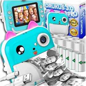   Drukuš 3.0 PRO Mini Termalni Tiskalnik za Fotografije Kamera + 13 Valjev