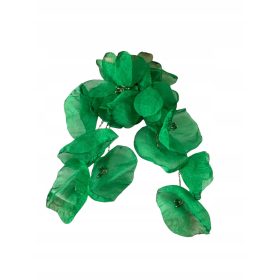    422 Svileni uhani FLOWERS FLOWERS dolgi viseči MOON RIVER 316L JEKLO