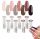 YOSHI ZESTAW LAKOV ZA NOHTE CELOTNA KOLEKCIJA FREE SPIRIT BROWN NUDE 8 kos