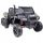 Buggy Car Črna - Premium 6-kolesni voziček za 2 otroka