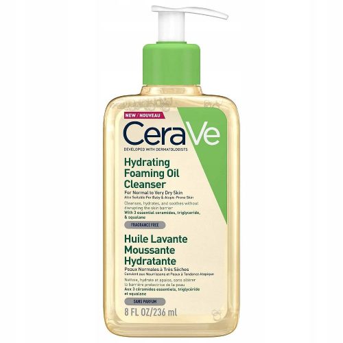 CeraVe Vlažilno Penasto Olje za Čiščenje Suhe Kože, 236 ml