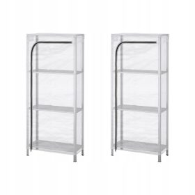   2 kos. Pokrivalo HYLLIS - Prozorno za Notranjo in Zunanjo Uporabo 60x27x140 cm