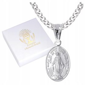   Srebrna VERIŽICA ZA OBHAJILO Gospa Čudežna za krstno obhajilo