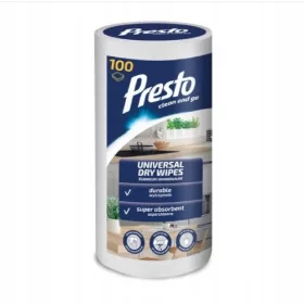 PRESTO Univerzalne suhe krpe v roli 100 kosov