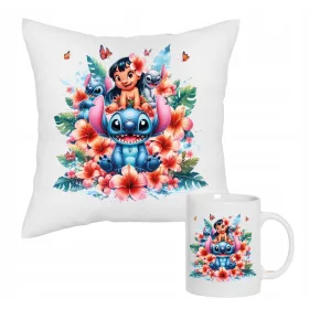   ZESTAW KUBKA IN BLAZINICE ZA OTROKA OHANA MUG IN STITCH DISNEY ZA DARILO