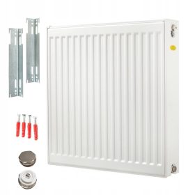   Jekleni panelni radiator Diamond 3552 W bel 1600 x 600 x 105 mm - stranski priključek