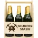 Nosilec za pivo z graviranjem za rudarja Barborko Grubiorz