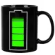 Magic Mug Baterija 330ml za kavo, črna barva s spreminjanjem barve