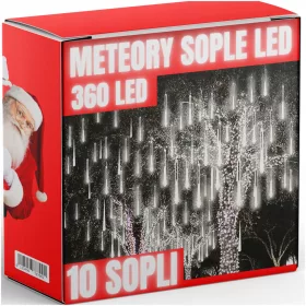   METEORS 50 CM LED LUČKE ZA PADAJAČI SNEG BOŽIČNA DEKORACIJA 360 DIOD 6M