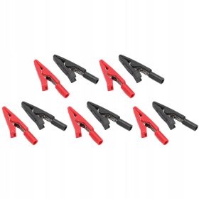   10 Kosov Izoliranih Krokodilskih Sponk za Električne Preizkuse