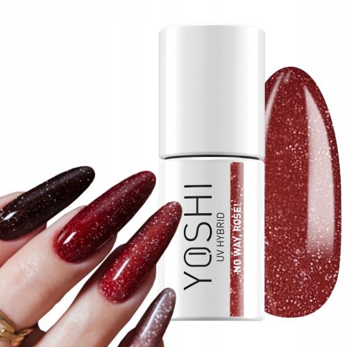 Yoshi slovensko hibridni lak za nohte Sip Sip Hooray 6 ml 143 No Way Rose!
