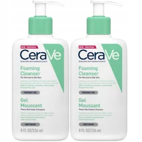   CeraVe Čistilni Gel za Umivanje za Normalno in Mastno Kožo 236ml x2