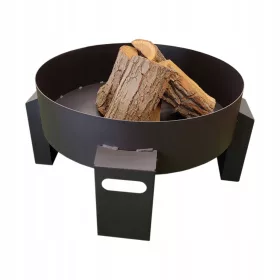    VELIKA POSODA ZA TABORNI OGNJEV VRTNI KAMIN ŽAR 60 cm JEKLO 18055