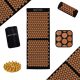MASSAGE SET FOR ACUPRESSURE MAT XXXL ORANGE PILLOW