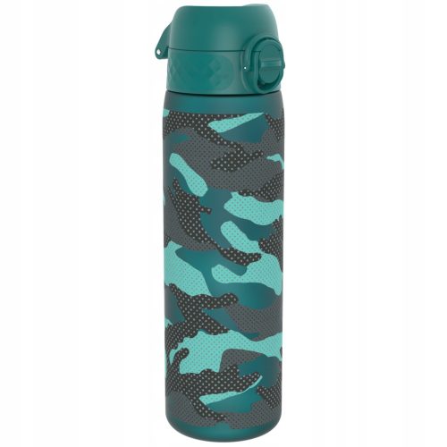 ION8 ZELENI CAMO 500 ml STEKLENICA | Za šolo, vrtec, šport in prosti čas. ION8 steklenica v zelenem kamuflažnem vzorcu je idealna za aktivne otroke in odrasle. Izdelana iz trajnostnega materiala RECYC