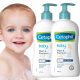 Cetaphil Baby 2v1: Organski Šampon in Čistilna Emulzija z Ognjičem, 2x400ml