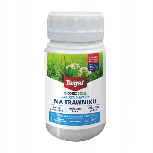 Herbicid Dicotex 202 SL - Učinkovito zatiranje dvokaličnih plevelov na travnikih, 250 ml