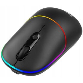   Brezžična miška Tracer RATERO Črna 1600DPI RGB osvetlitev ozadja