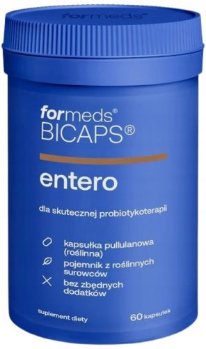 ForMeds BICAPS ENTERO - Probiotične kapsule za podporo prebavnega zdravja, 60 kapsul