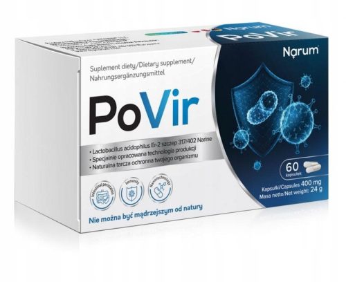 PoVir 400 mg | 60 kapsul za Krepitev Imunskega Sistema in Podpora Pri Antibiotski Terapiji