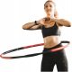 Hula obroč s čepki Pure2Improve 100 cm črn