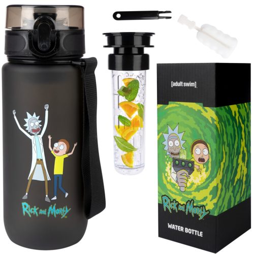 Steklenica za vodo Rick i Morty 600 ml s sitkom za sadje