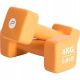 Dumbbells Litoželezne uteži 2x4 kg Neoprenske uteži Komplet fitnes uteži 8 kg