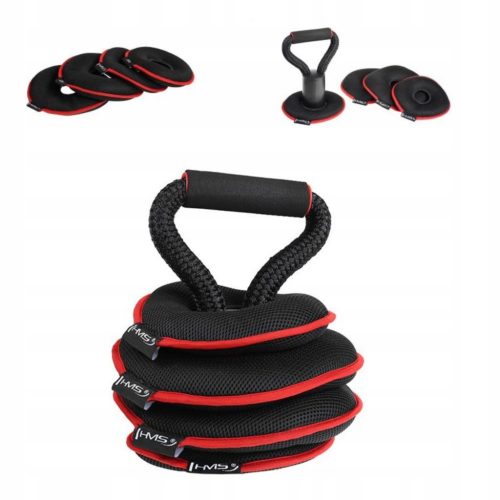 Nastavljiv mehki utež kettlebell 9 kg HMS KRM20