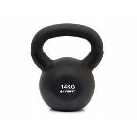   4EVERFIT Kettlebell 14 kg Weight Dumbbell s Prevleko iz Neoprena iz Litega Železa
